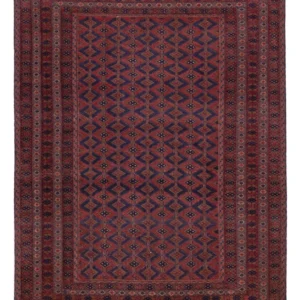 Kelimteppe - Orientalsk - 193 x 146 cm - mørk rød