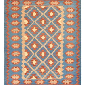 Kelimteppe - Orientalsk - 193 x 164 cm - flerfarget
