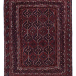 Kelimteppe - Orientalsk - 194 x 144 cm - mørk beige