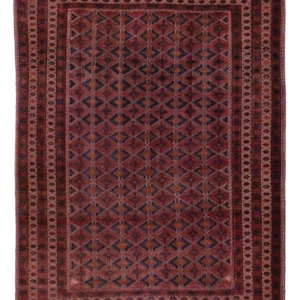 Kelimteppe - Orientalsk - 194 x 148 cm - mørk rød