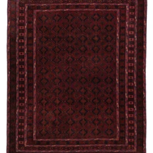 Kelimteppe - Orientalsk - 194 x 152 cm - mørk rød