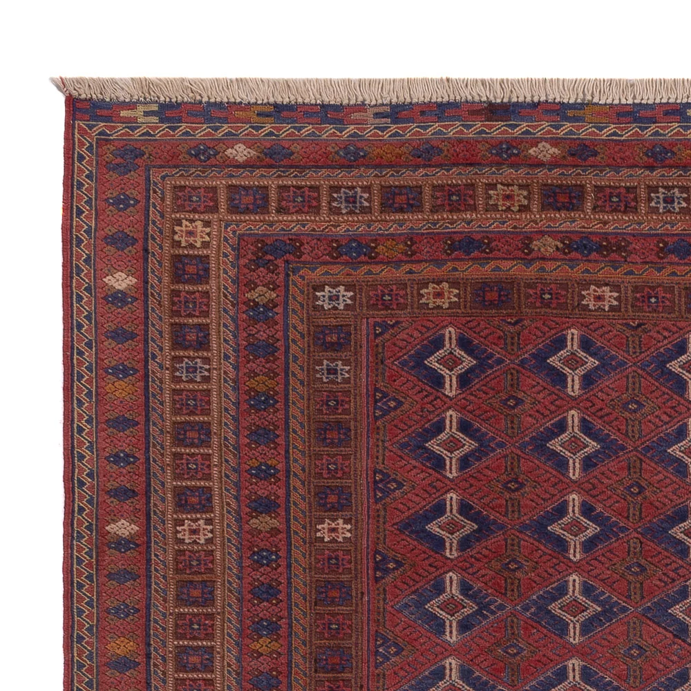 Kelimteppe - Orientalsk - 194 x 156 cm - mørk rød