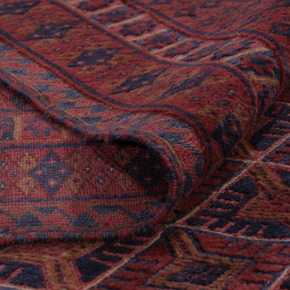 Kelimteppe - Orientalsk - 194 x 160 cm - mørk rød