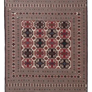 Kelimteppe - Orientalsk - 195 x 132 cm - flerfarget