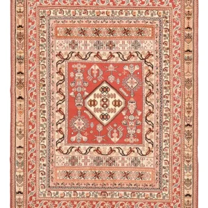 Kelimteppe - Orientalsk - 195 x 135 cm - lys rød