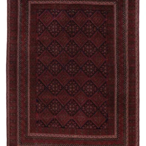 Kelimteppe - Orientalsk - 195 x 139 cm - mørk rød