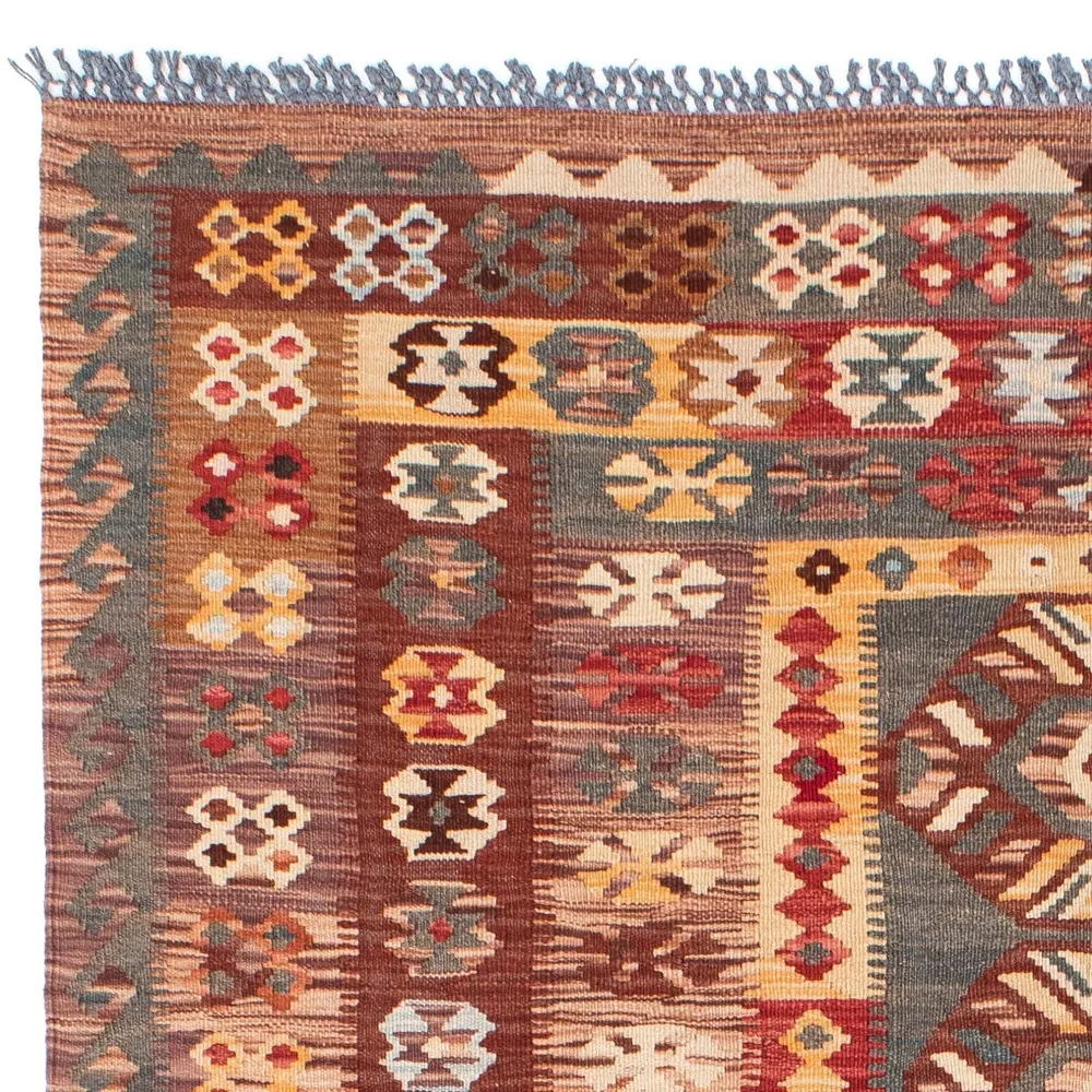 Kelimteppe - Orientalsk - 195 x 145 cm - flerfarget