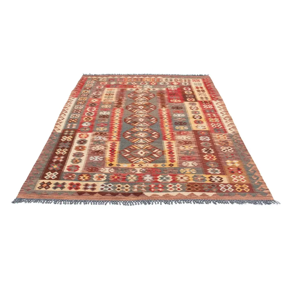 Kelimteppe - Orientalsk - 195 x 145 cm - flerfarget