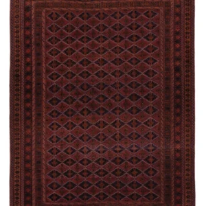 Kelimteppe - Orientalsk - 195 x 145 cm - mørk rød