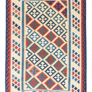 Kelimteppe - Orientalsk - 195 x 152 cm - beige