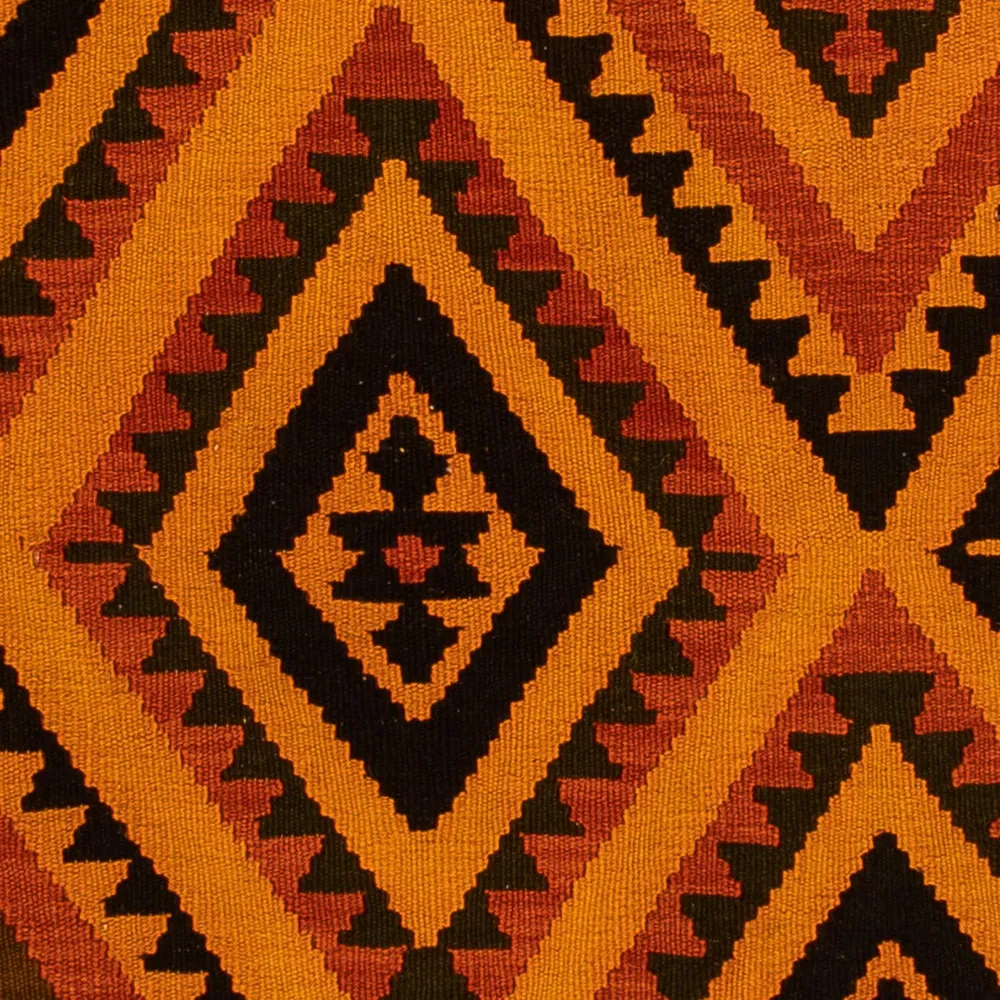 Kelimteppe - Orientalsk - 195 x 152 cm - mørk brun