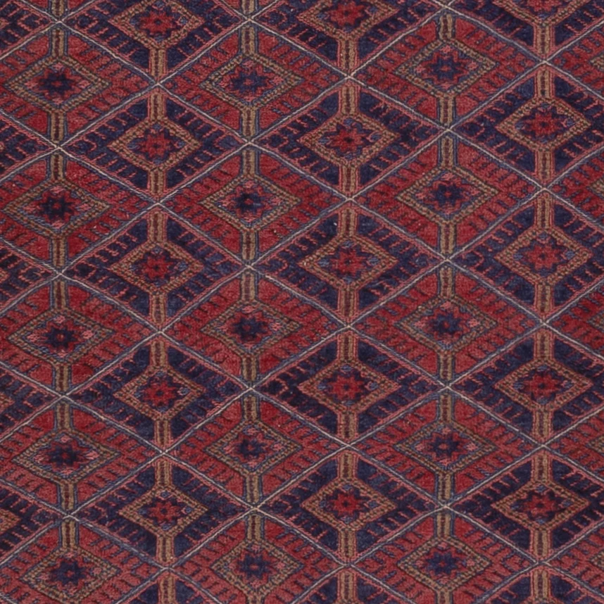 Kelimteppe - Orientalsk - 195 x 159 cm - mørk rød