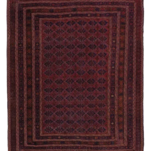 Kelimteppe - Orientalsk - 195 x 160 cm - mørk rød