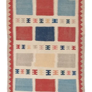 Kelimteppe - Orientalsk - 196 x 120 cm - beige