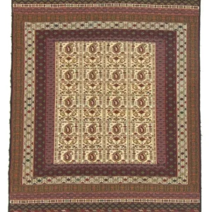 Kelimteppe - Orientalsk - 196 x 123 cm - beige