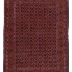 Kelimteppe - Orientalsk - 196 x 144 cm - mørk rød