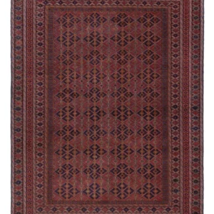 Kelimteppe - Orientalsk - 196 x 148 cm - mørk rød