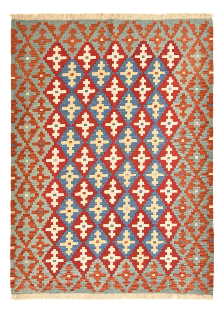 Kelimteppe - Orientalsk - 196 x 153 cm - flerfarget