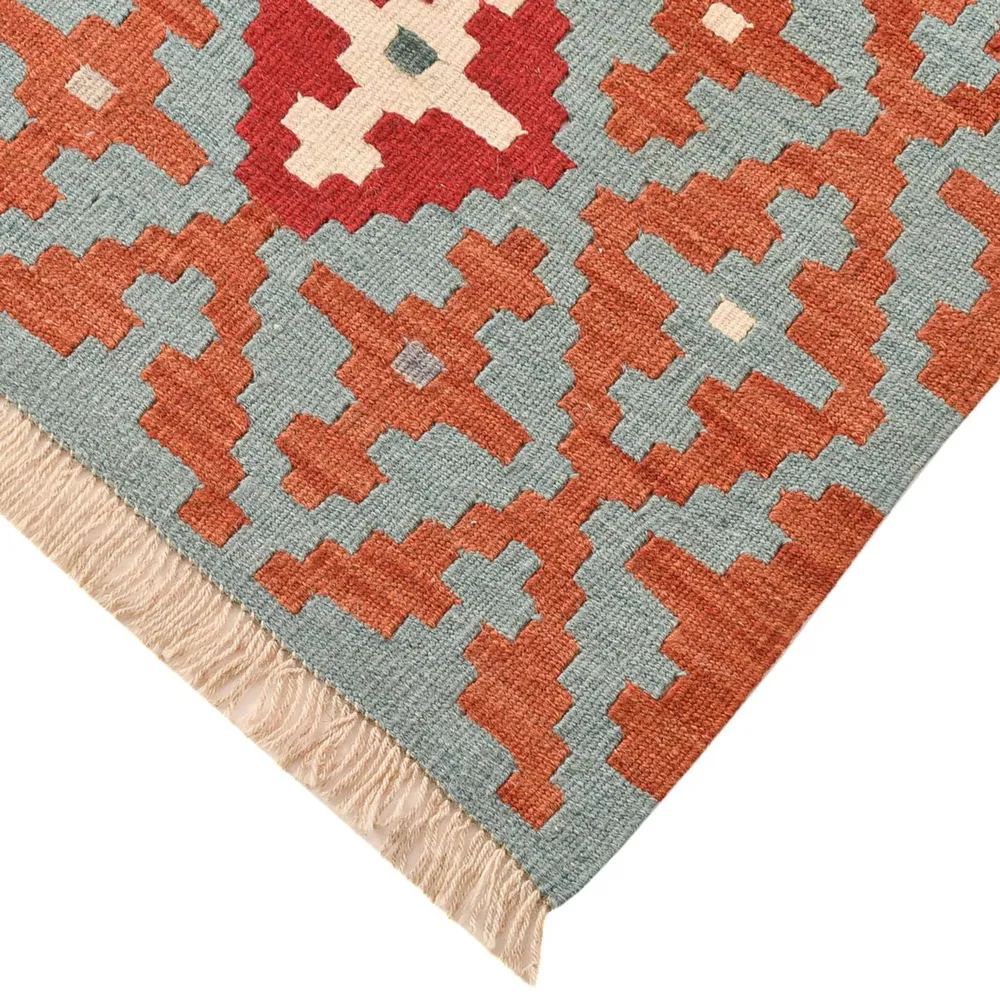 Kelimteppe - Orientalsk - 196 x 153 cm - flerfarget