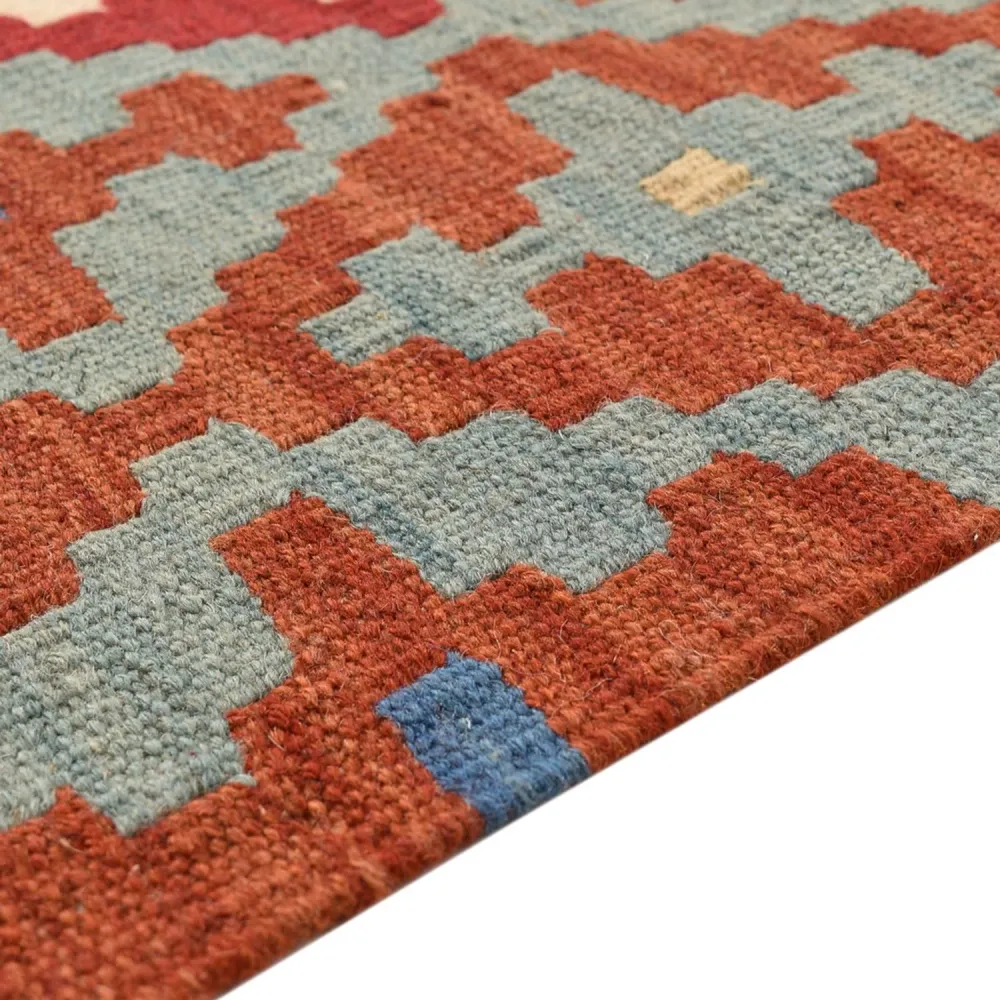 Kelimteppe - Orientalsk - 196 x 153 cm - flerfarget