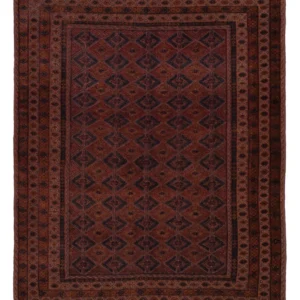 Kelimteppe - Orientalsk - 196 x 161 cm - mørk rød