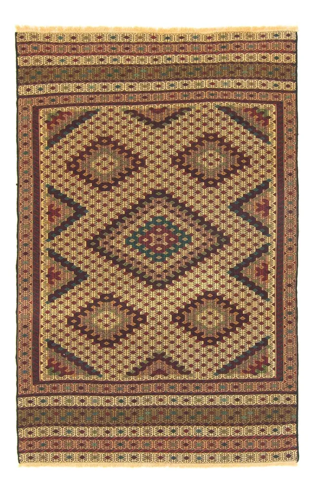 Kelimteppe - Orientalsk - 197 x 131 cm - flerfarget