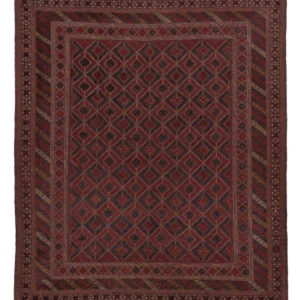 Kelimteppe - Orientalsk - 197 x 154 cm - mørk beige