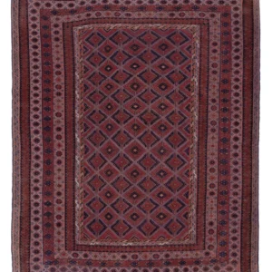 Kelimteppe - Orientalsk - 197 x 156 cm - mørk rød