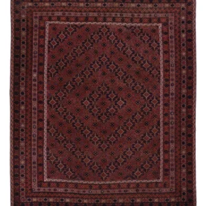 Kelimteppe - Orientalsk - 197 x 161 cm - mørk rød