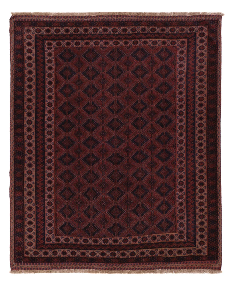 Kelimteppe - Orientalsk - 197 x 165 cm - mørk rød