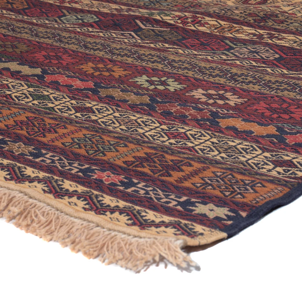 Kelimteppe - Orientalsk - 200 x 129 cm - flerfarget