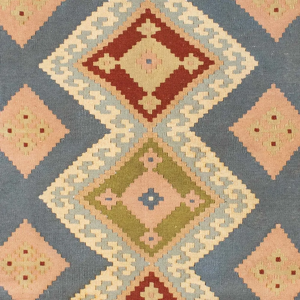 Kelimteppe - Orientalsk - 200 x 130 cm - lyseblå