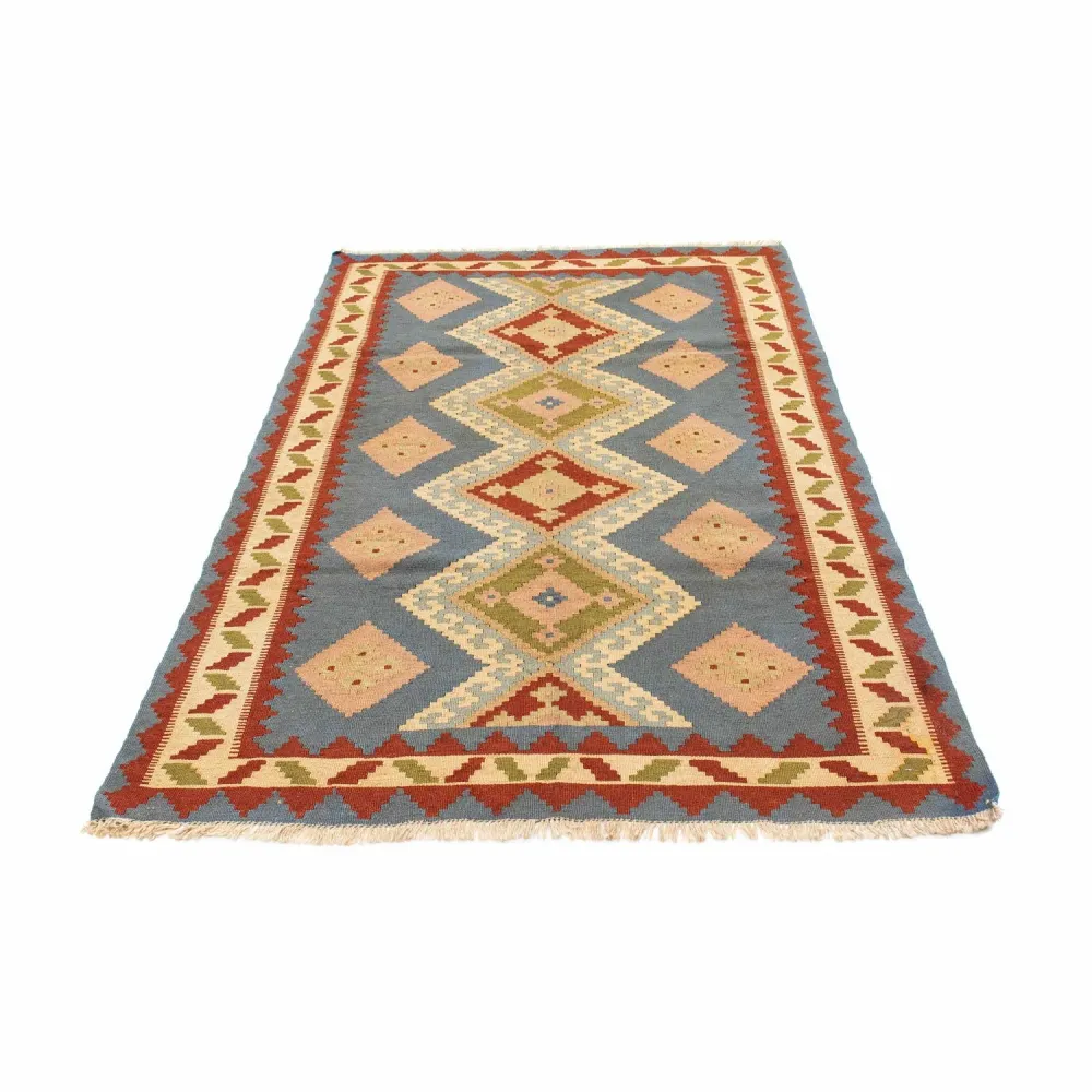 Kelimteppe - Orientalsk - 200 x 130 cm - lyseblå