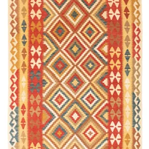 Kelimteppe - Orientalsk - 200 x 133 cm - rød