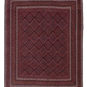 Kelimteppe - Orientalsk - 200 x 139 cm - mørk rød
