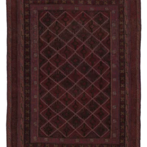 Kelimteppe - Orientalsk - 200 x 148 cm - mørk beige