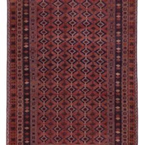 Kelimteppe - Orientalsk - 201 x 141 cm - mørk rød