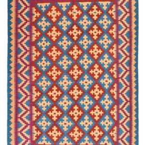 Kelimteppe - Orientalsk - 202 x 149 cm - flerfarget