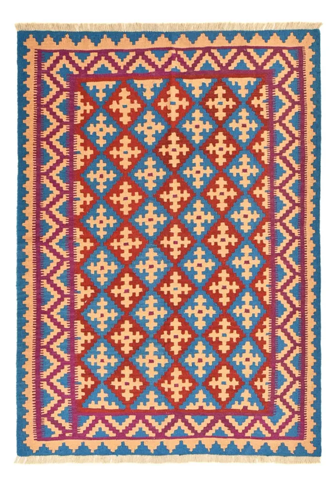 Kelimteppe - Orientalsk - 202 x 149 cm - flerfarget