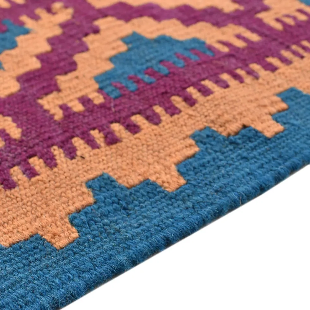 Kelimteppe - Orientalsk - 202 x 149 cm - flerfarget