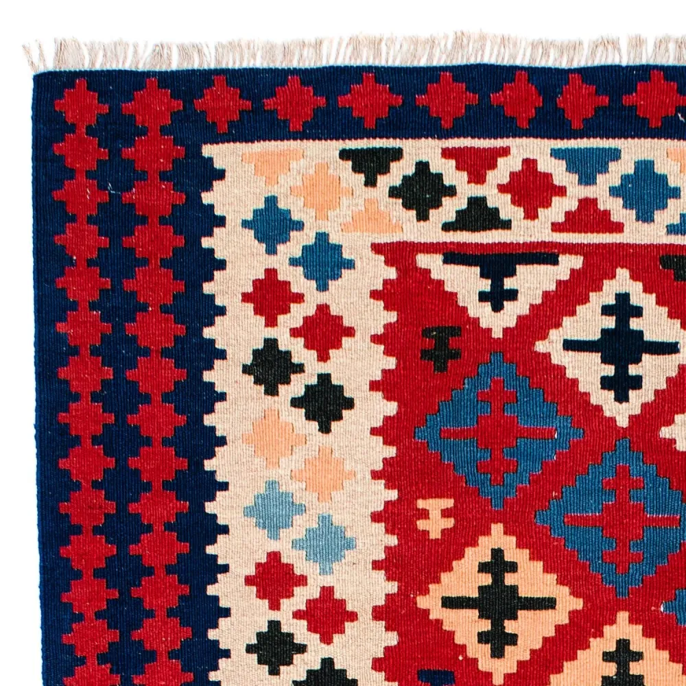Kelimteppe - Orientalsk - 202 x 153 cm - rød