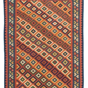 Kelimteppe - Orientalsk - 202 x 153 cm - flerfarget