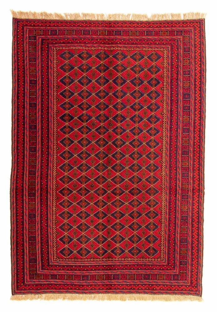 Kelimteppe - Orientalsk - 202 x 153 cm - mørk rød