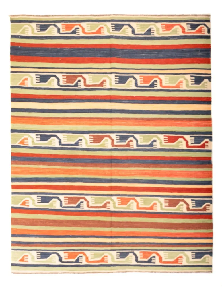 Kelimteppe - Orientalsk - 202 x 154 cm - flerfarget