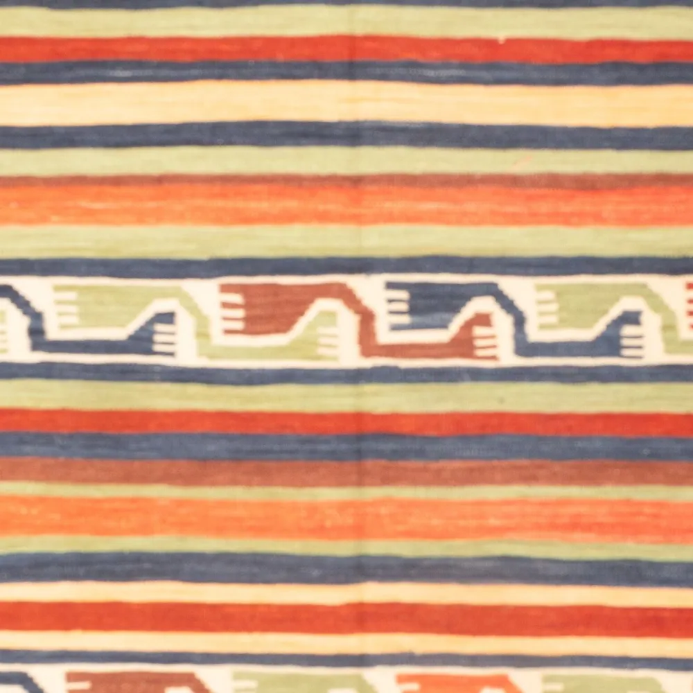 Kelimteppe - Orientalsk - 202 x 154 cm - flerfarget