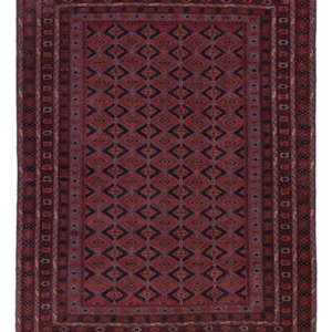 Kelimteppe - Orientalsk - 202 x 155 cm - mørk rød