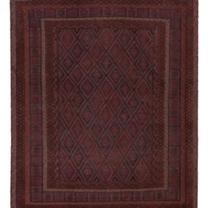 Kelimteppe - Orientalsk - 202 x 170 cm - mørk beige