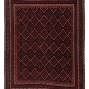 Kelimteppe - Orientalsk - 203 x 140 cm - mørk rød
