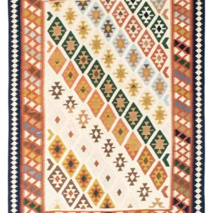 Kelimteppe - Orientalsk - 203 x 155 cm - beige