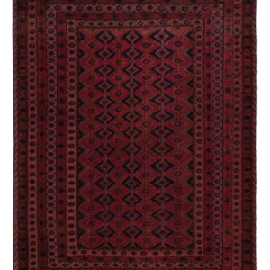 Kelimteppe - Orientalsk - 203 x 155 cm - mørk rød